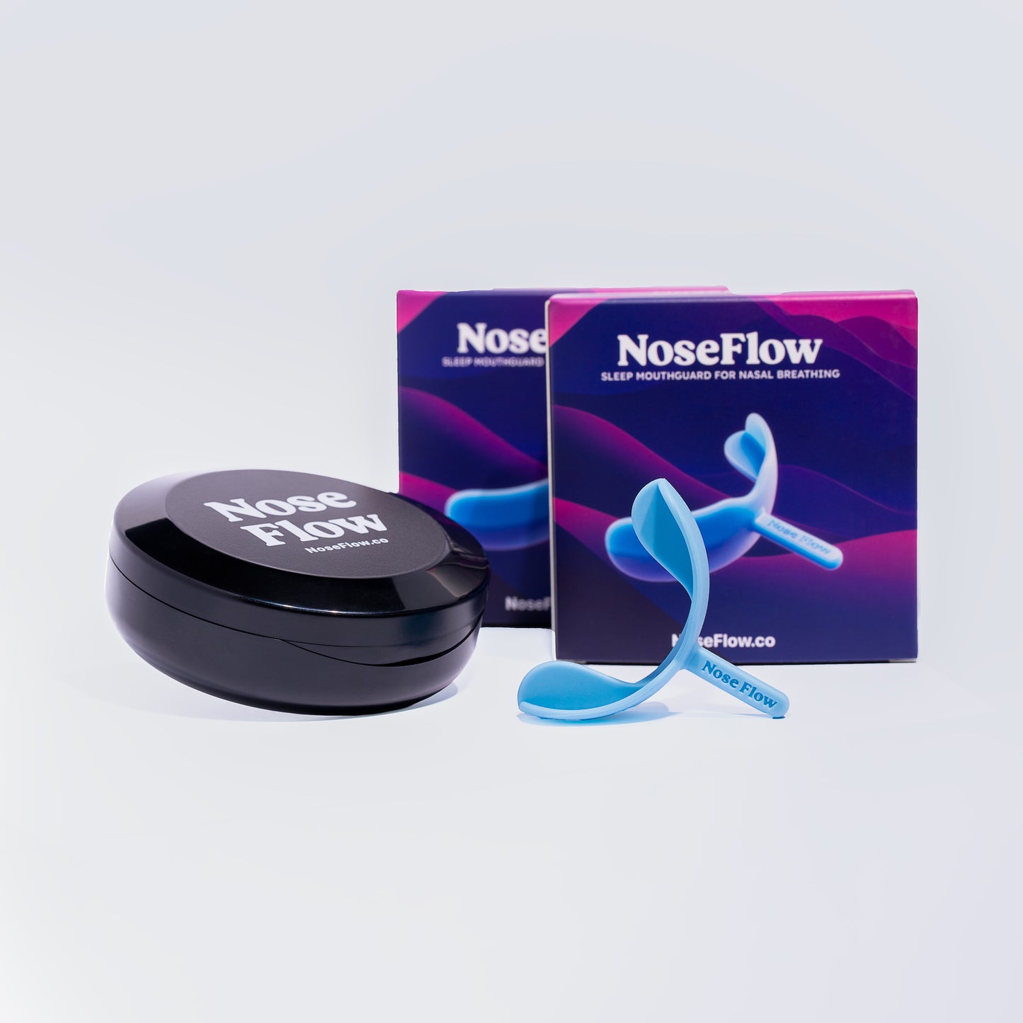 Side view of NoseFlow mouthguard for nasal breathing and snoring prevention